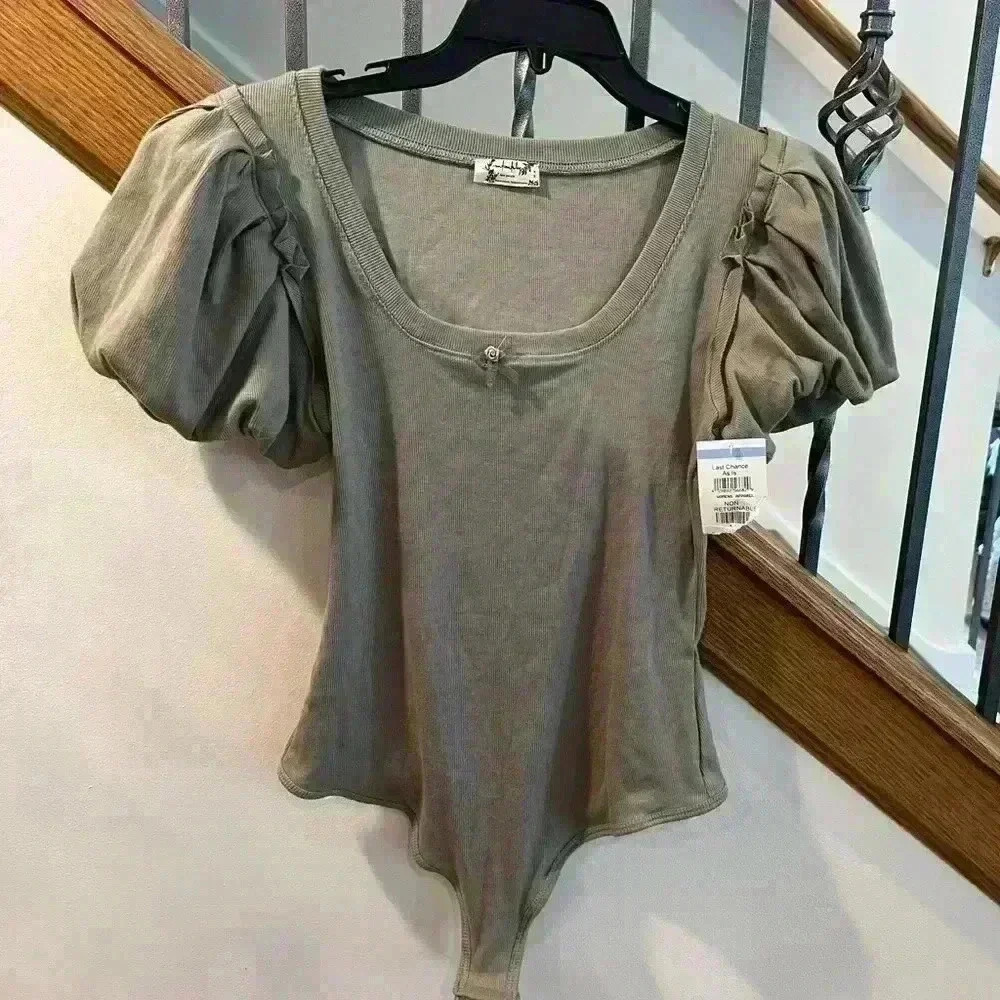 x Intimately FP Downtime Bodysuit In Laurel Oak - Picture 6 of 8